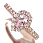 �����K�i�C�g 0.36ct �_�C�������h 0.4ct �s���N�S�[���h �����O(�w��)