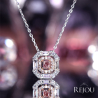 �s���N�_�C�������h 0.093ct/FIP/VS2 �_�C�������h 0.3ct �v���`�i �s���N�S�[���h �l�b�N���X