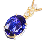 �^���U�i�C�g 5.5ct �_�C�������h �C�G���[�S�[���h �l�b�N���X