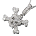 �_�C�������h 0.6ct �z���C�g�S�[���h �l�b�N���X