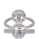 �s���N�_�C�������h 0.22ct /FIPP/SI2 ���[�Y�J�b�g�_�C�������h 0.3ct �_�C�������h 0.2ct �v���`�i �s���N�S�[���h �����O(�w��)