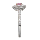 �s���N�_�C�������h 0.22ct /FIPP/SI2 ���[�Y�J�b�g�_�C�������h 0.3ct �_�C�������h 0.2ct �v���`�i �s���N�S�[���h �����O(�w��)