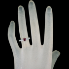 �n�[�g�V�F�C�v���r�[ 0.6ct �_�C�������h 0.2ct �v���`�i �����O(�w��)