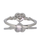 �n�[�g�V�F�C�v�s���N�_�C�������h 0.074ct/FP/SI1 �_�C�������h �v���`�i �����O(�w��)