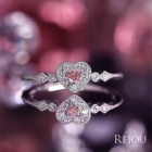 �n�[�g�V�F�C�v�s���N�_�C�������h 0.074ct/FP/SI1 �_�C�������h �v���`�i �����O(�w��)