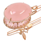 ���[�Y�N�H�[�c 70ct �_�C�������h 0.4ct �s���N�S�[���h �_�C�������h �l�b�N���X