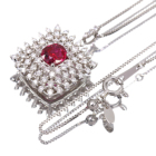 ���r�[ 1.0ct �_�C�������h 0.7ct �v���`�i �l�b�N���X