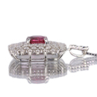 ���r�[ 1.0ct �_�C�������h 0.7ct �v���`�i �l�b�N���X