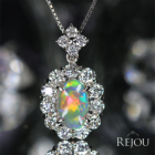 �I�[�X�g�����A���C�g�j���O���b�W�Y�I�p�[�� 1.4ct �_�C�������h 1.4ct �v���`�i �l�b�N���X