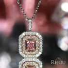 �s���N�_�C�������h 0.244ct/FOP/SI2 �_�C�������h 0.2ct �v���`�i �s���N�S�[���h �l�b�N���X