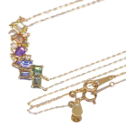 �t�@���V�[�J���[�T�t�@�C�A 1.3ct �_�C�������h �C�G���[�S�[���h �l�b�N���X