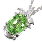 �O���[���K�[�l�b�g�i�c�@�{���C�g�j 1.0ct �_�C�������h �v���`�i �l�b�N���X