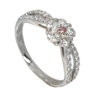 �s���N�_�C�������h 0.037ct/FIP/SI1 �_�C�������h 0.7ct �v���`�i �����O(�w��)