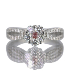 �s���N�_�C�������h 0.037ct/FIP/SI1 �_�C�������h 0.7ct �v���`�i �����O(�w��)