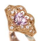 �n�[�g�V�F�C�v�����K�i�C�g 1.1ct �_�C�������h �s���N�S�[���h �����O(�w��)