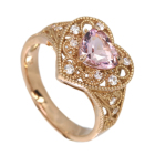 �n�[�g�V�F�C�v�����K�i�C�g 1.1ct �_�C�������h �s���N�S�[���h �����O(�w��)