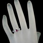 �s�W�����u���b�h���r�[ 0.4ct �_�C�������h 0.4ct �v���`�i �����O(�w��)