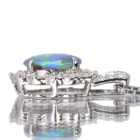 �I�[�X�g�����A���C�g�j���O���b�W�Y�u���b�N�I�p�[�� 1.2ct �_�C�������h ��0.9ct �v���`�i �l�b�N���X