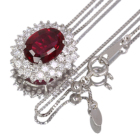 ���x���C�g 2.5ct �_�C�������h ��1ct �v���`�i �l�b�N���X