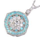 �u���W���Y�p���C�o�g���}���� 0.3ct �_�C�������h 0.2ct/0.4ct �v���`�i �l�b�N���X