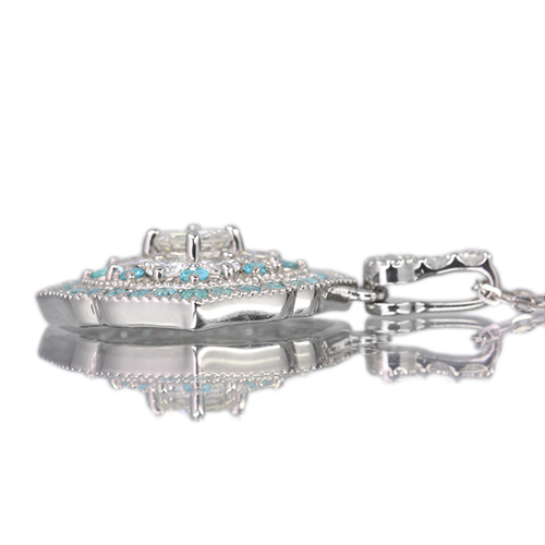 第475回抽選販売＞ブラジル産パライバトルマリン 0.3ct ダイヤモンド