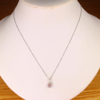 �s���N�_�C�������h 0.159ct/FOP/SI2 �_�C�������h �v���`�i �s���N�S�[���h �l�b�N���X