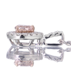 �s���N�_�C�������h 0.159ct/FOP/SI2 �_�C�������h �v���`�i �s���N�S�[���h �l�b�N���X