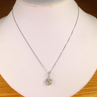 �J���[�_�C�������h 0.6ct �z���C�g�S�[���h �l�b�N���X