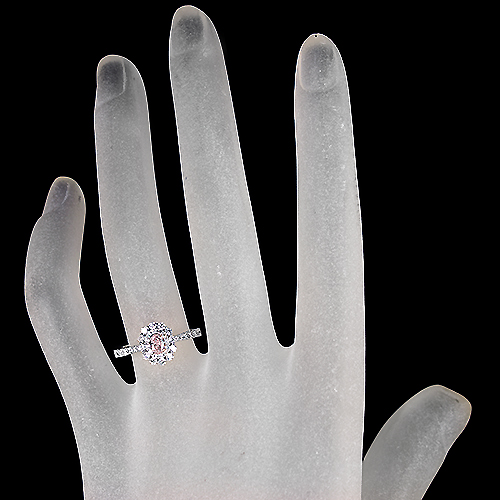 ピンクダイヤモンド 0.174ct/FOP/SI1 ダイヤモンド 0.4ct プラチナ
