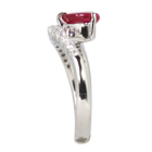 �n�[�g�V�F�C�v���r�[ 1.0ct �_�C�������h 0.3ct �v���`�i �����O(�w��)