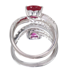 �n�[�g�V�F�C�v���r�[ 1.0ct �_�C�������h 0.3ct �v���`�i �����O(�w��)