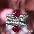 �n�[�g�V�F�C�v���r�[ 1.0ct �_�C�������h 0.3ct �v���`�i �����O(�w��)