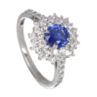 �R�[���t�����[�u���[�T�t�@�C�A ��1ct �_�C�������h ��0.8ct �v���`�i �����O(�w��)