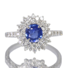 �R�[���t�����[�u���[�T�t�@�C�A ��1ct �_�C�������h ��0.8ct �v���`�i �����O(�w��)