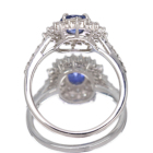 �R�[���t�����[�u���[�T�t�@�C�A ��1ct �_�C�������h ��0.8ct �v���`�i �����O(�w��)