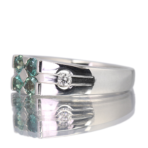 アレキサンドライト 0.5ct ダイヤモンド プラチナ リング(指輪)【品質