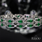 �G�������h ��4.7ct �_�C�������h ��2.5ct �v���`�i �z���C�g�S�[���h �u���X���b�g 