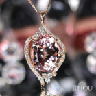 �����K�i�C�g 8.8ct �_�C�������h 0.6ct �s���N�S�[���h �l�b�N���X