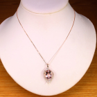 �����K�i�C�g 8.8ct �_�C�������h 0.6ct �s���N�S�[���h �l�b�N���X