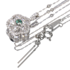 �A���L�T���h���C�g 0.18ct ���[�Y�J�b�g�_�C�������h ��0.5ct �_�C�������h �v���`�i �l�b�N���X