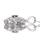 �A���L�T���h���C�g 0.18ct ���[�Y�J�b�g�_�C�������h ��0.5ct �_�C�������h �v���`�i �l�b�N���X