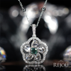 �A���L�T���h���C�g 0.18ct ���[�Y�J�b�g�_�C�������h ��0.5ct �_�C�������h �v���`�i �l�b�N���X