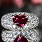 ����M�n�[�g�V�F�C�v���r�[ 2ct �_�C�������h 2.6ct �v���`�i �����O(�w��)