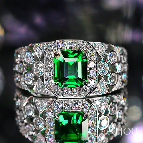 グリーンガーネット（ツァボライト） 2.0ct ダイヤモンド 1.0ct