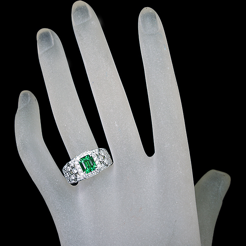グリーンガーネット（ツァボライト） 2.0ct ダイヤモンド 1.0ct