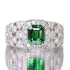 �O���[���K�[�l�b�g�i�c�@�{���C�g�j 2.0ct �_�C�������h 1.0ct �v���`�i �����O(�w��)