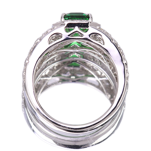 グリーンガーネット（ツァボライト） 2.0ct ダイヤモンド 1.0ct