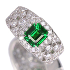 �O���[���K�[�l�b�g�i�c�@�{���C�g�j 2.0ct �_�C�������h 1.0ct �v���`�i �����O(�w��)