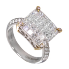 �_�C�������h 2.3ct �C�G���[�_�C�������h �z���C�g�S�[���h �C�G���[�S�[���h �����O(�w��)