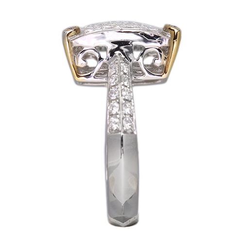 ダイヤモンド 2.3ct イエローダイヤモンド ホワイトゴールド イエロー
